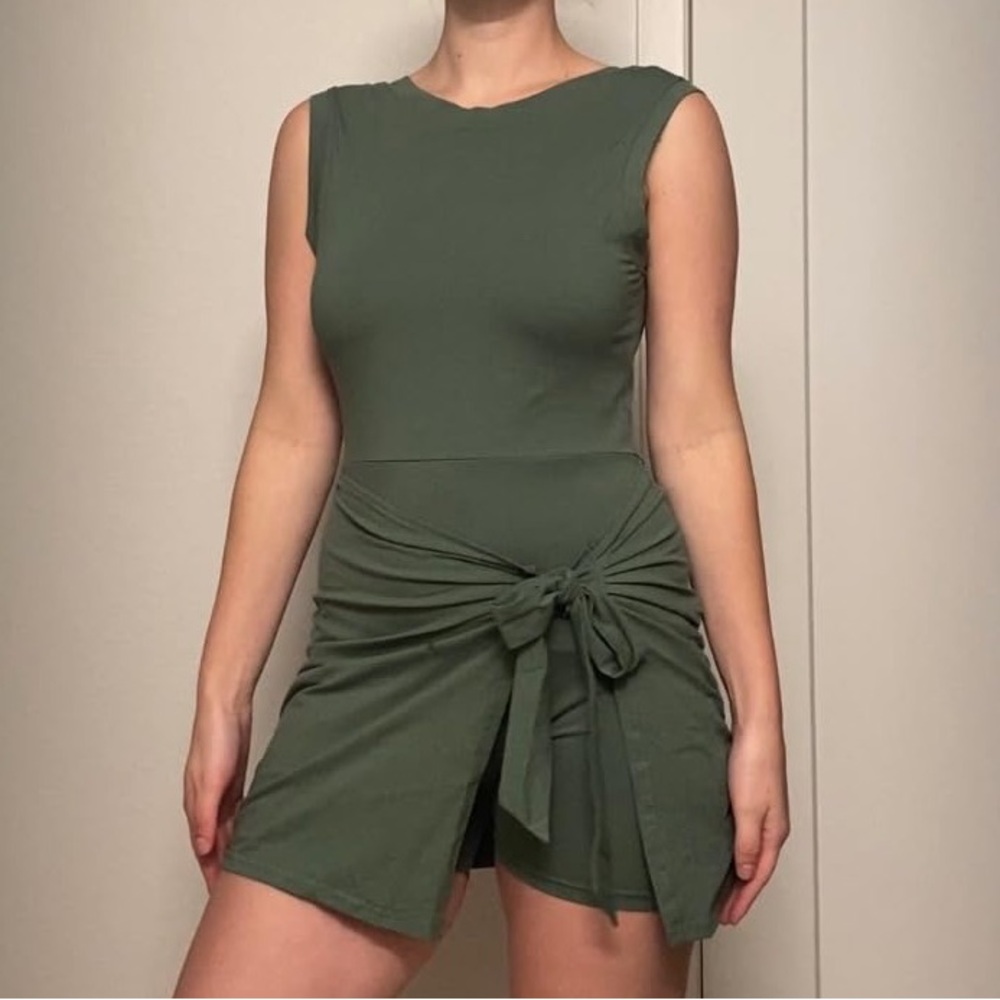 Hot shot sarong type romper